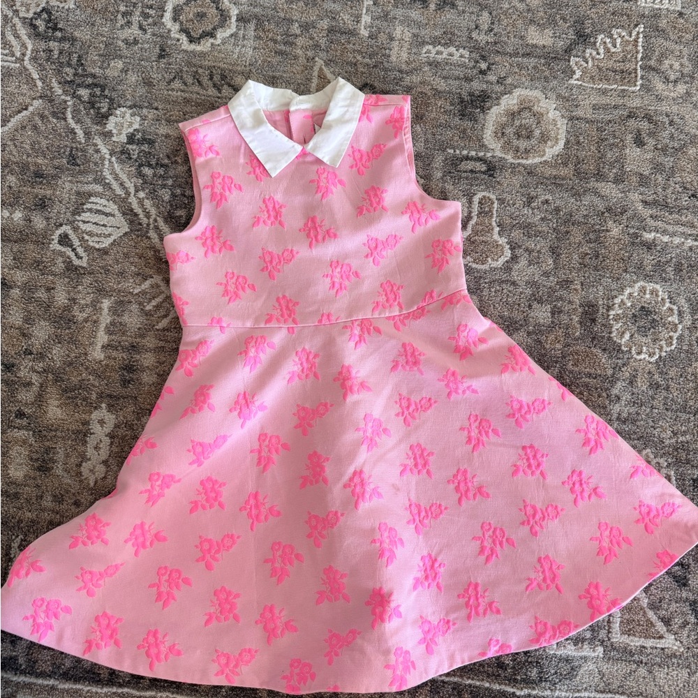 Janie and Jack Pink Dress with White Collar